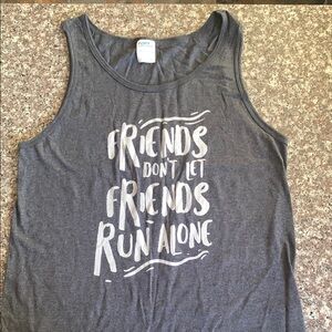 Gray Graphic Tank Top